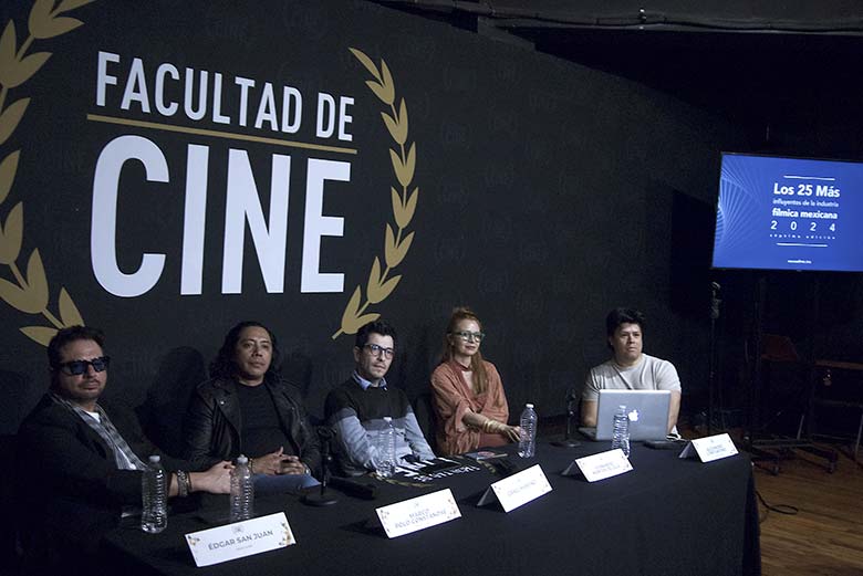 Conversatorio Los 25 Más en la Facultad de Cine