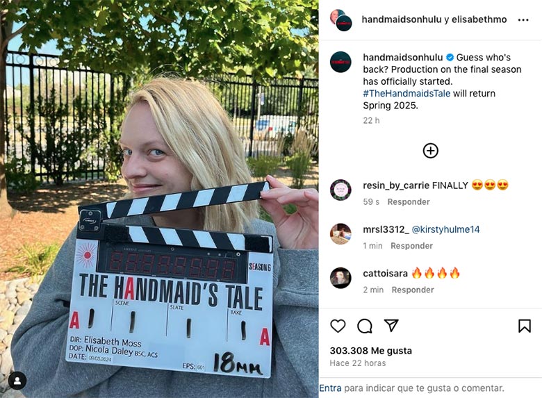Arranca rodaje de sexta y última temporada de El Cuento de la Criada